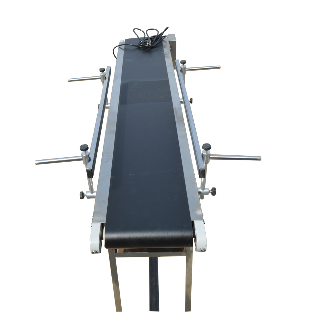 110V 1.5m PVC Conveyor Double Guardrail 20cm