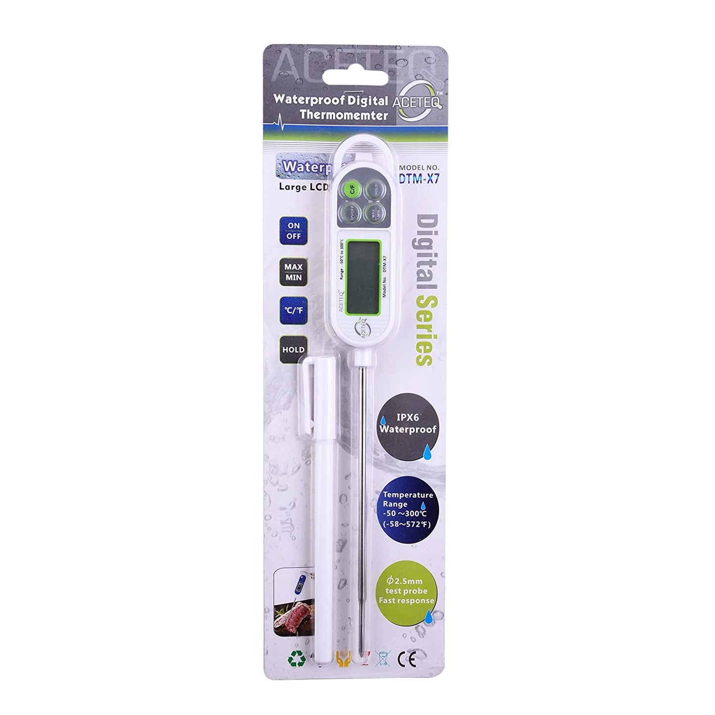 Thermometer Digital Pen Type (IPX 6 Water Proof) DTM-X7 (Also suitable for Food Application)
