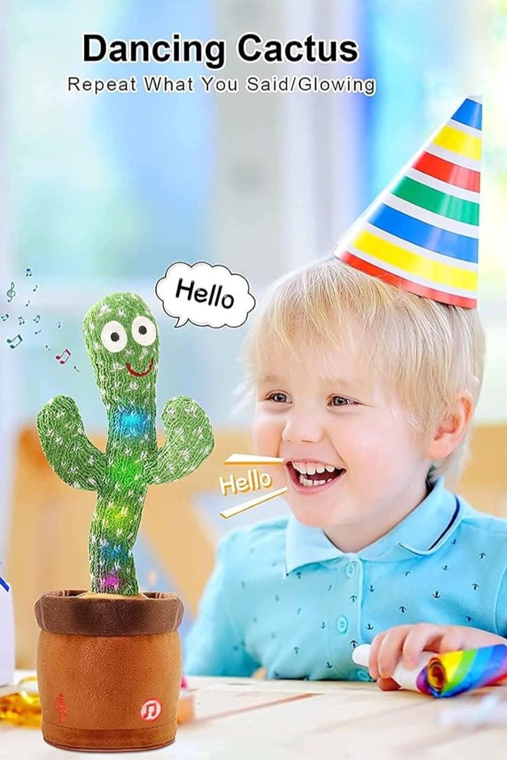 🌵 Talking & Dancing Cactus Toy – Singing, Repeating & Interactive Fun for Kids