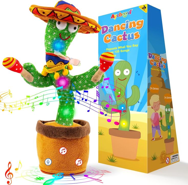 🌵 Talking & Dancing Cactus Toy – Singing, Repeating & Interactive Fun for Kids