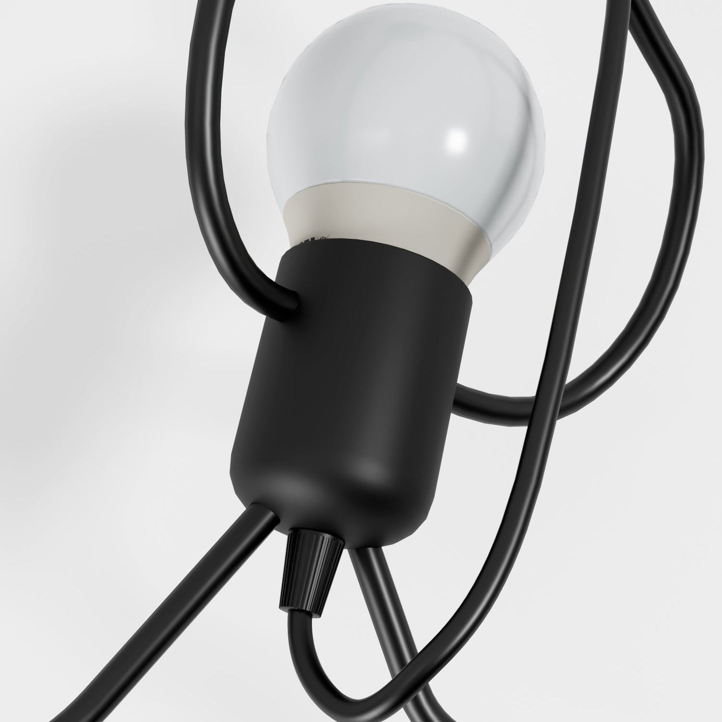Wrought Iron Pendant Light With Adjustable Cord