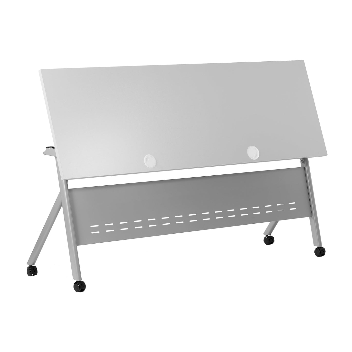 Davis Commercial Grade Heavy-Duty Nesting Flip Training Table with Y-Legs, Modesty Panel, Tabletop, and Frame