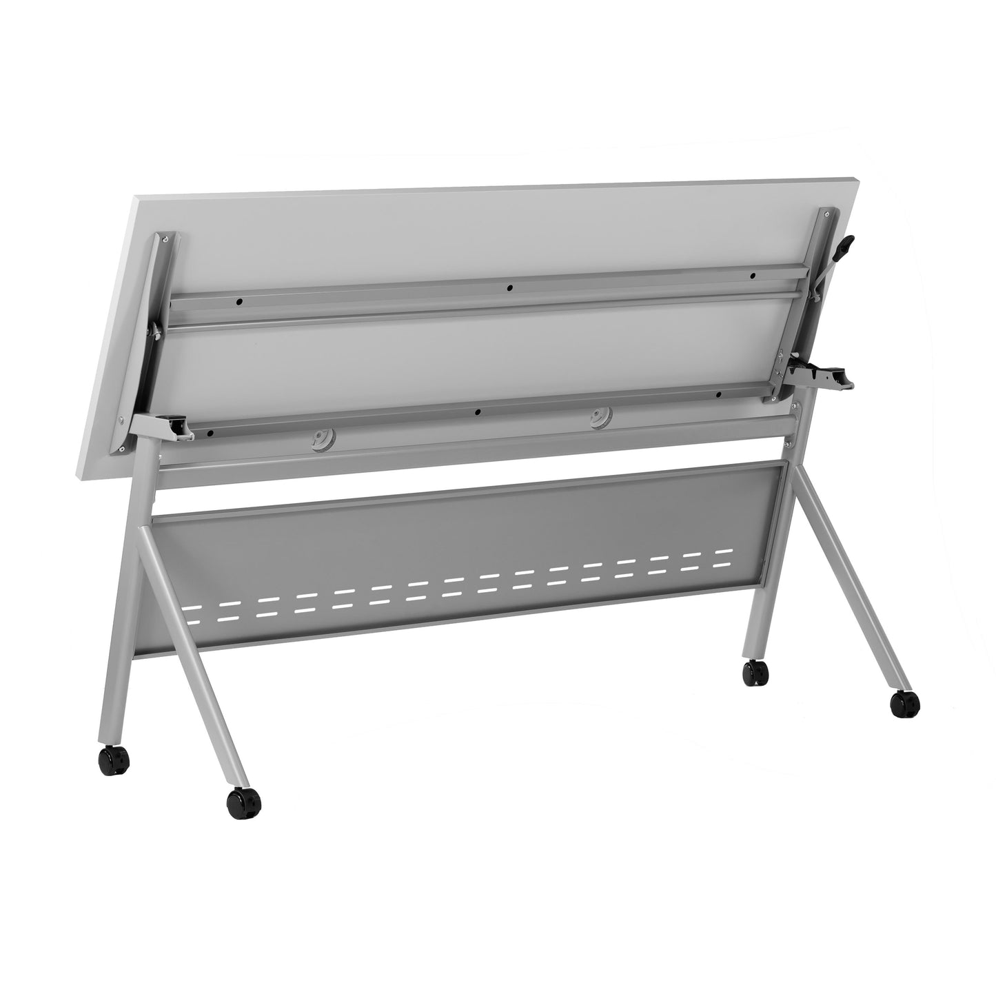 Davis Commercial Grade Heavy-Duty Nesting Flip Training Table with Y-Legs, Modesty Panel, Tabletop, and Frame