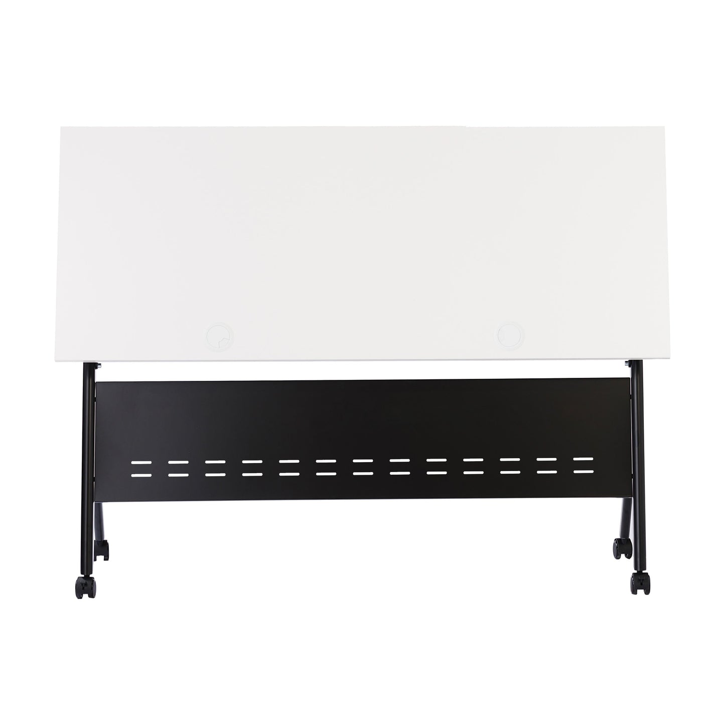 Davis Commercial Grade Heavy-Duty Nesting Flip Training Table with Y-Legs, Modesty Panel, Tabletop, and Frame