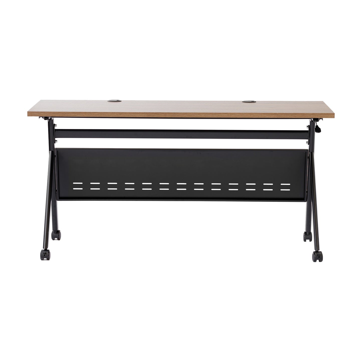 Davis Commercial Grade Heavy-Duty Nesting Flip Training Table with Y-Legs, Modesty Panel, Tabletop, and Frame