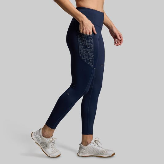 Women's Pace Running Tight (BP Navy)