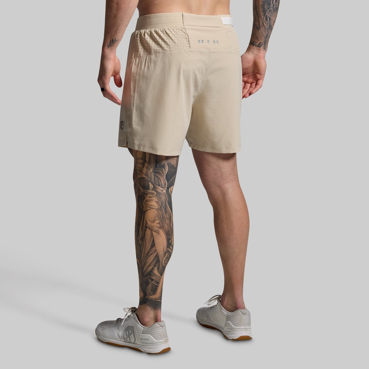 Men's Endurance Short w/ Compression (Oatmeal)