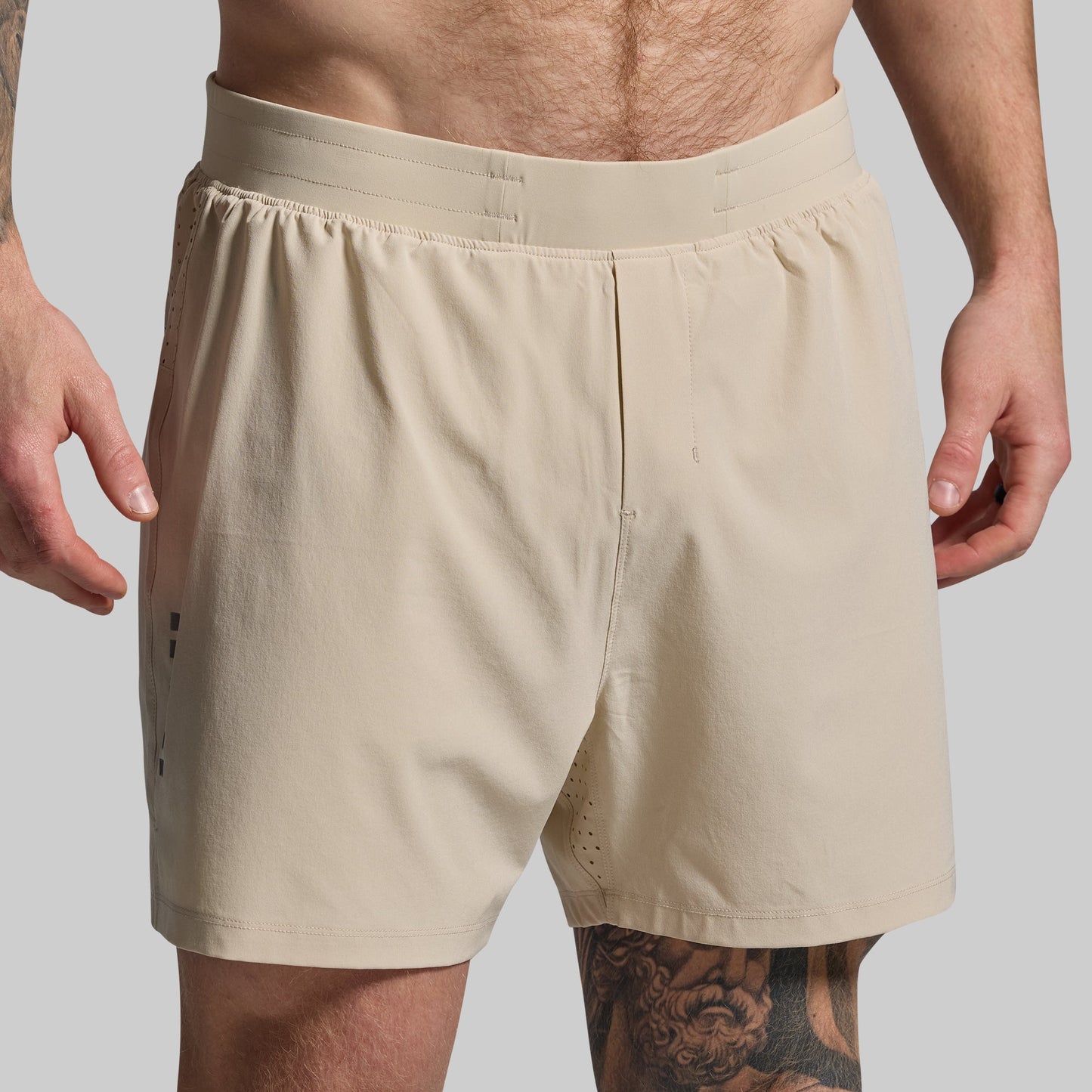 Men's Endurance Short w/ Compression (Oatmeal)