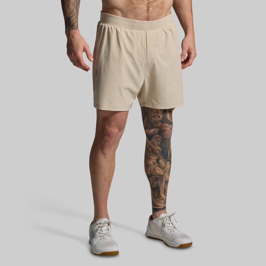 Men's Endurance Short w/ Compression (Oatmeal)