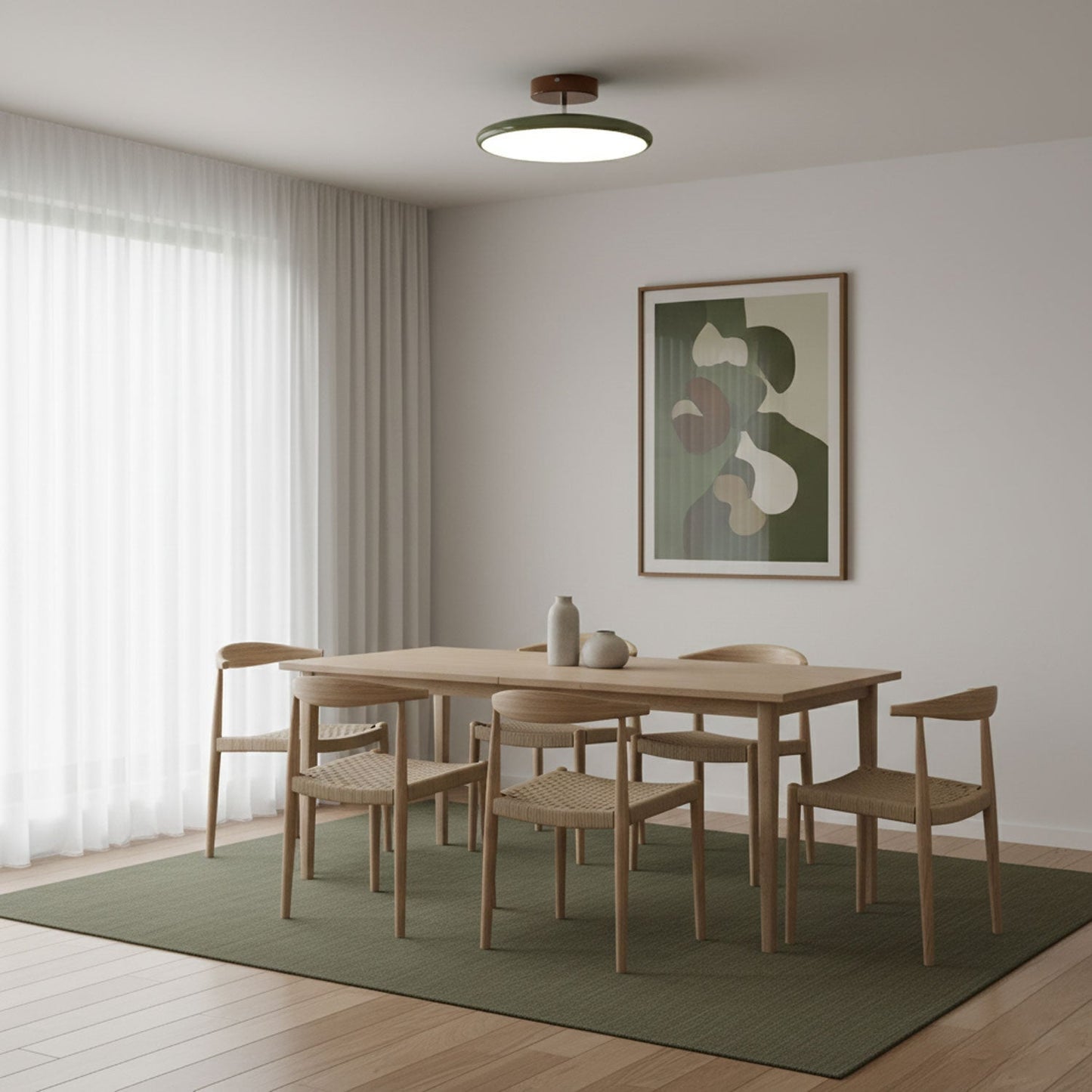 Adjustable Disc Ceiling Light With Low Profile Mount