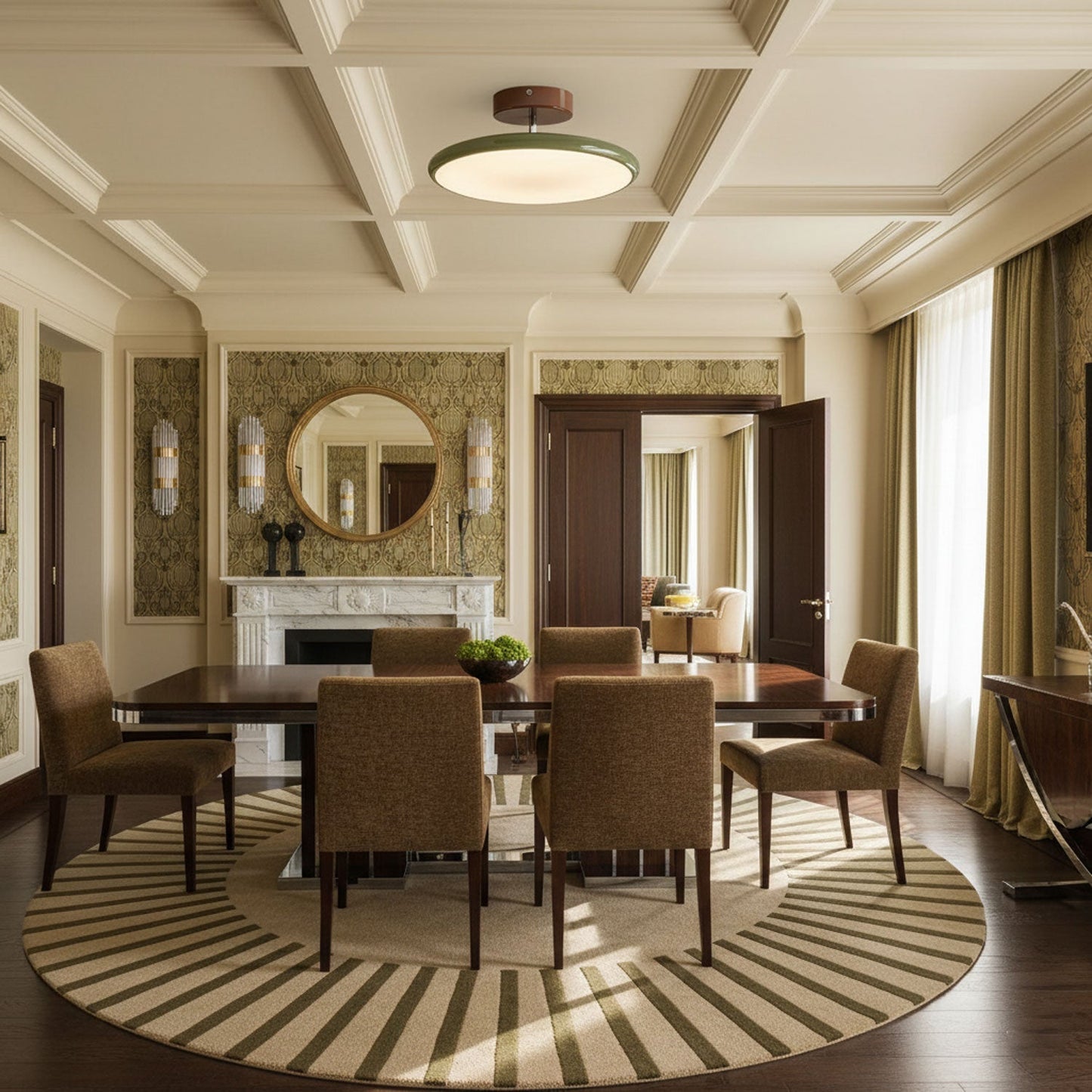 Adjustable Disc Ceiling Light With Low Profile Mount