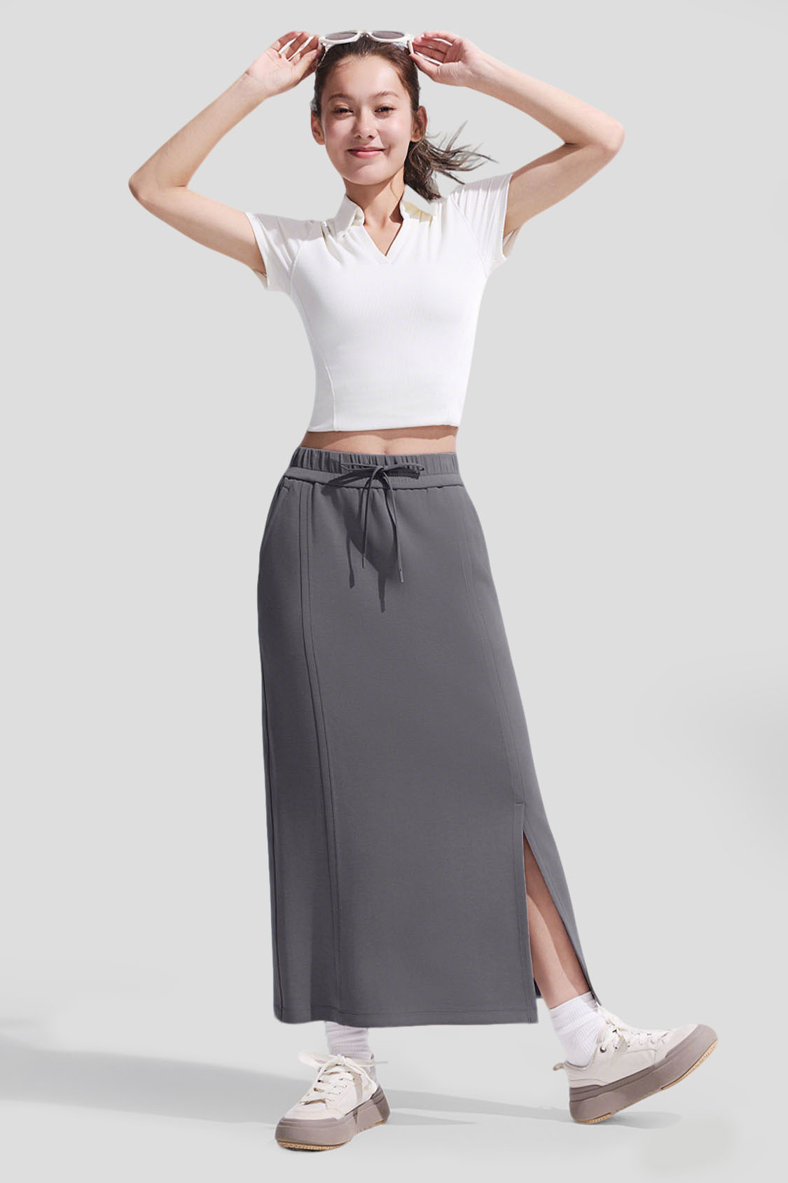 Women's Stretch Knit Straight Skirt EL004