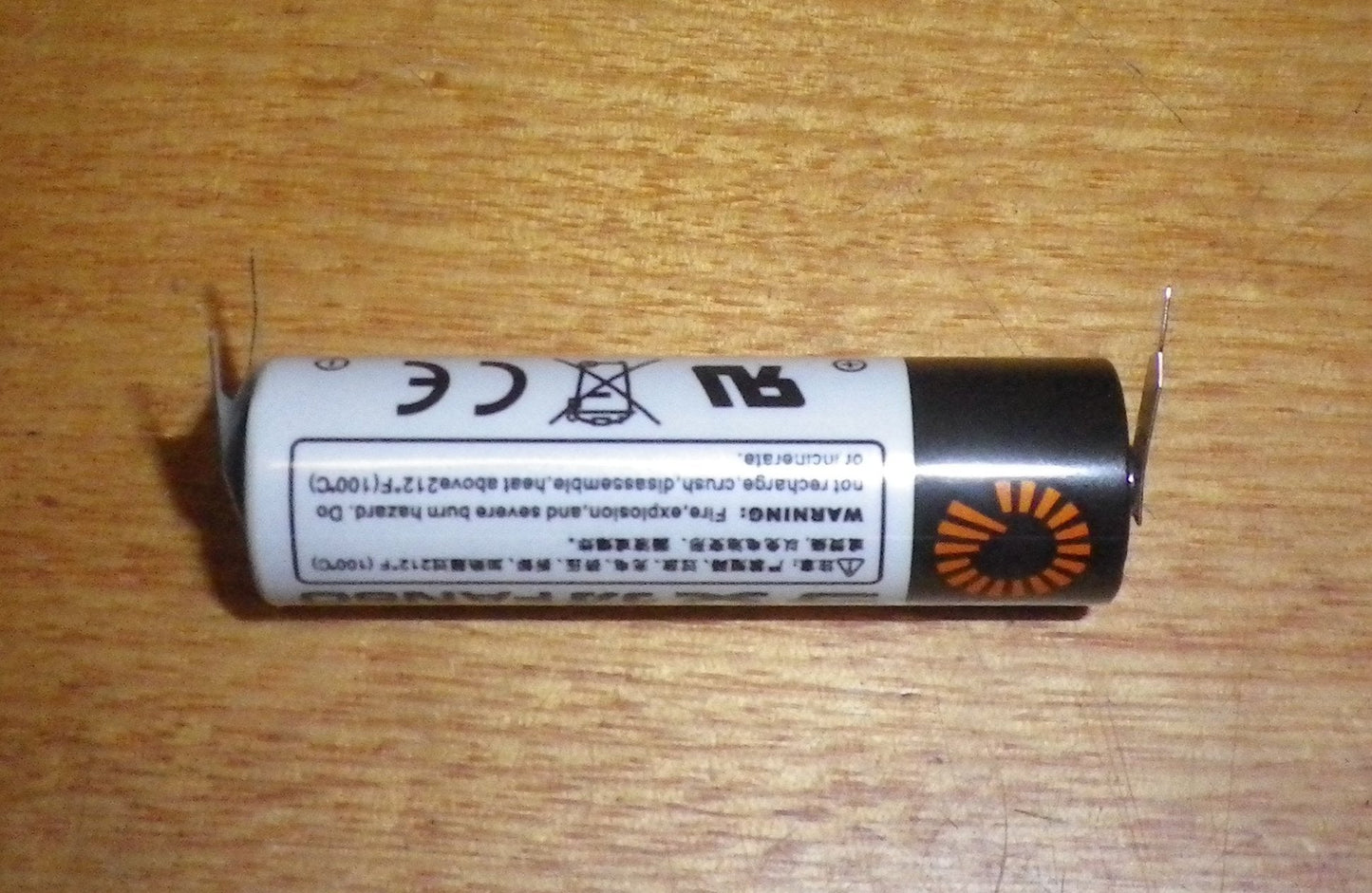 Fanso 3.6Volt AA Lithium Battery with PCB Mount Terminals - Part # ER14505H/3PF