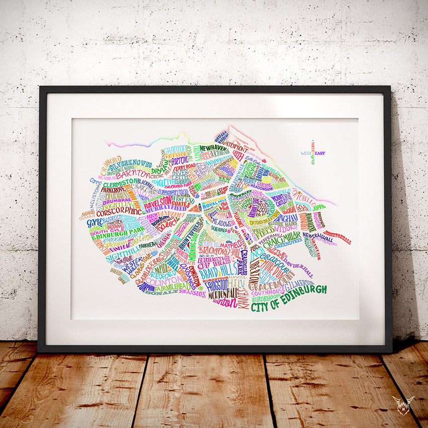 Edinburgh Colourful Word Map