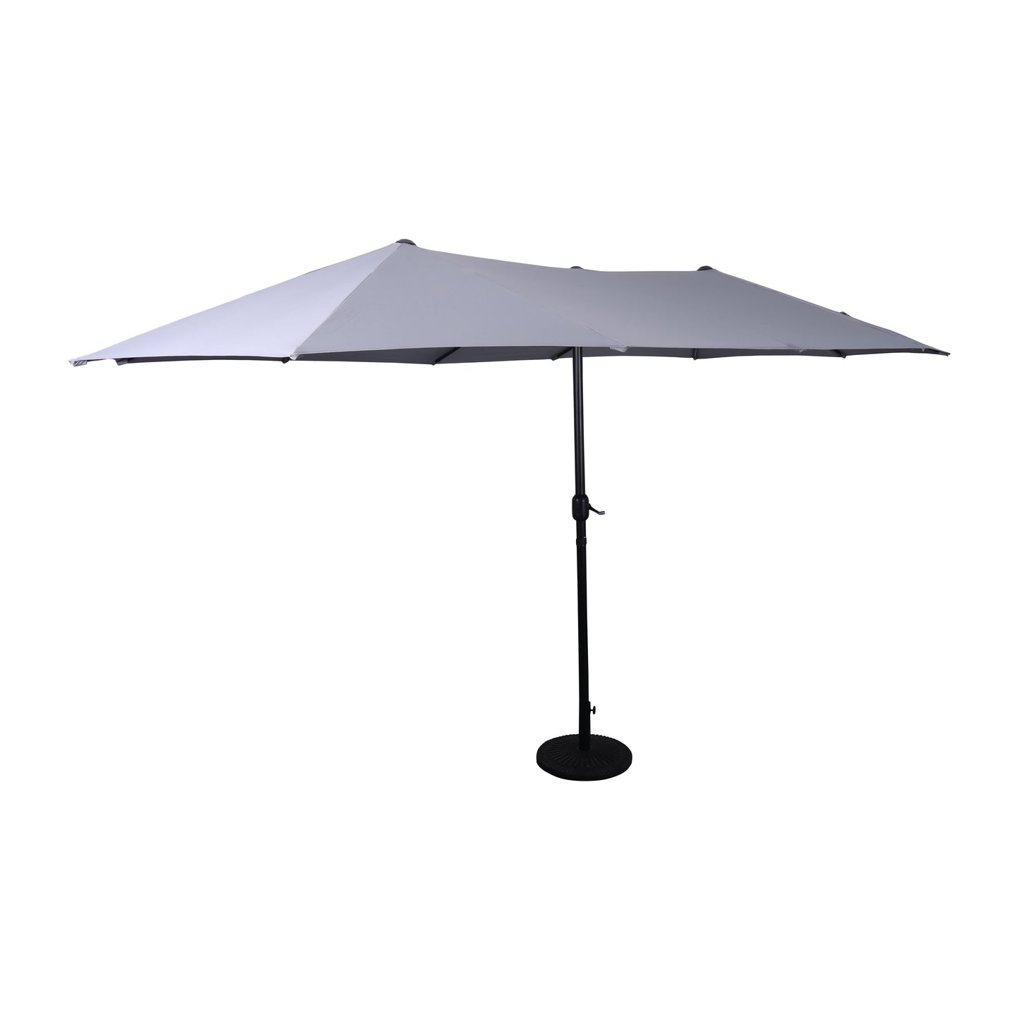Elizabeth Commercial Grade 15 FT Triple Head Patio Umbrella with Easy Lift Crank Functionality