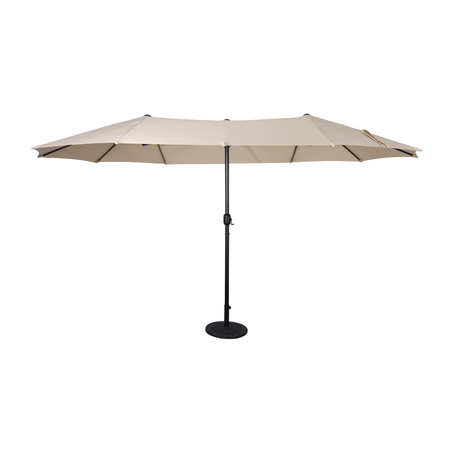 Elizabeth Commercial Grade 15 FT Triple Head Patio Umbrella with Easy Lift Crank Functionality