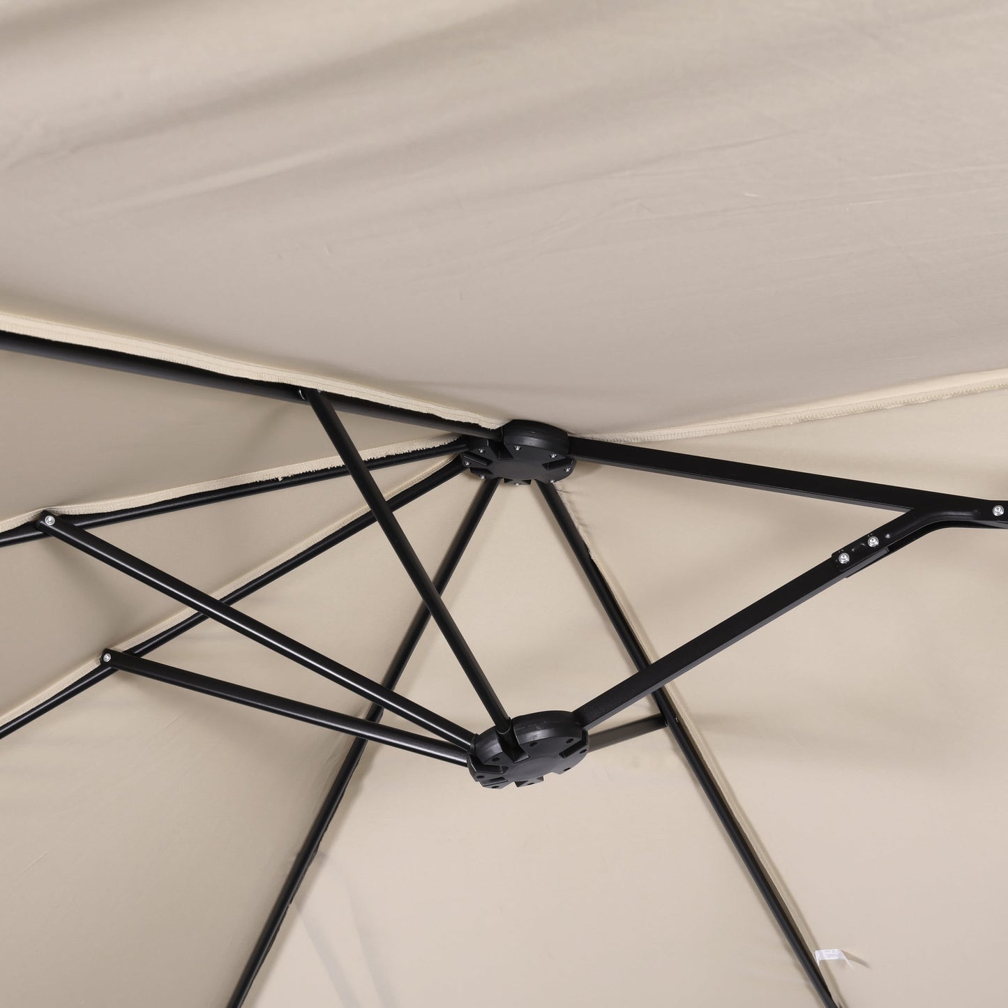 Elizabeth Commercial Grade 15 FT Triple Head Patio Umbrella with Easy Lift Crank Functionality