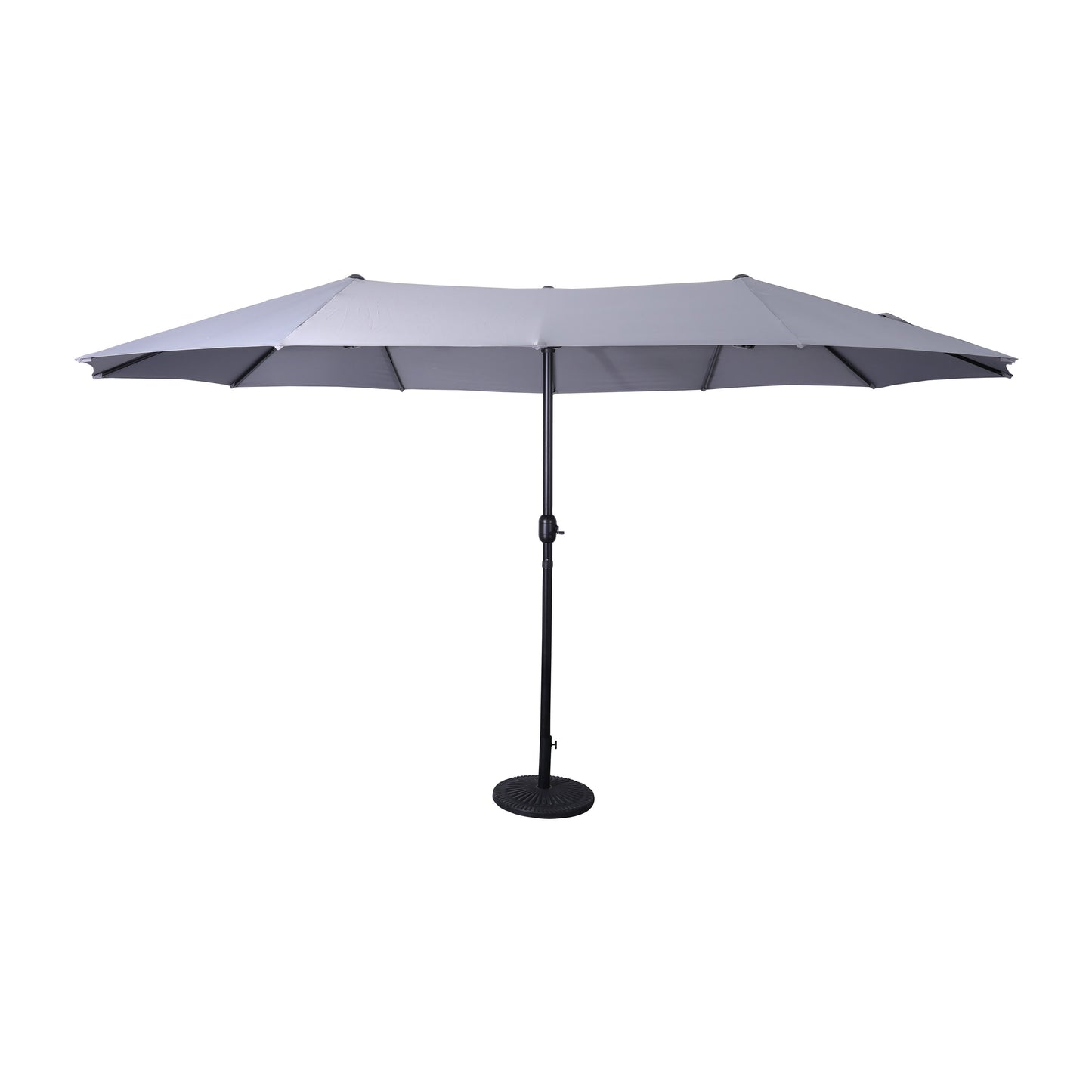 Elizabeth Commercial Grade 15 FT Triple Head Patio Umbrella with Easy Lift Crank Functionality