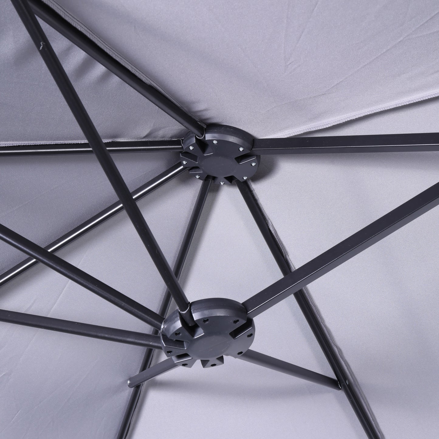 Elizabeth Commercial Grade 15 FT Triple Head Patio Umbrella with Easy Lift Crank Functionality