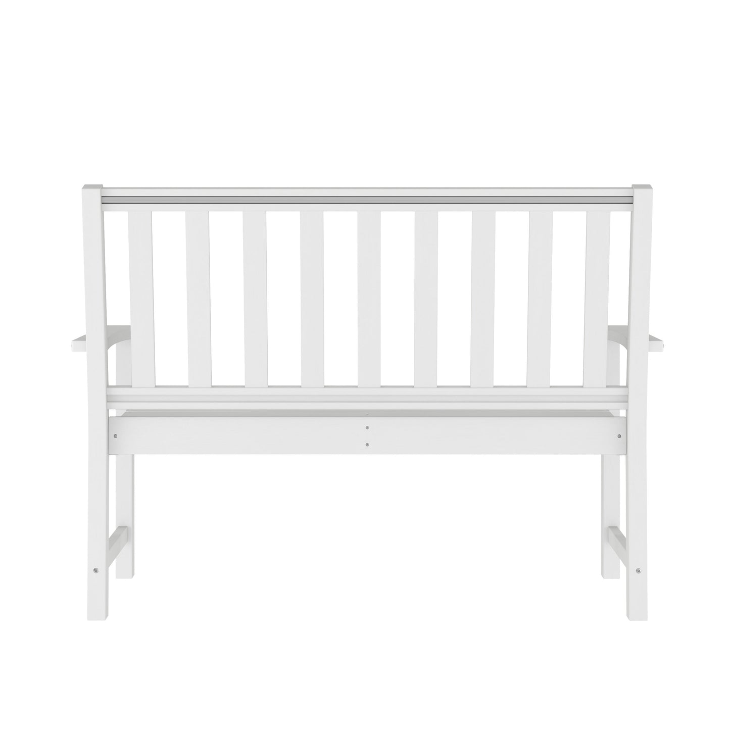 Ellsworth Commercial Grade All Weather Indoor/Outdoor Recycled HDPE Bench with Contoured Seat
