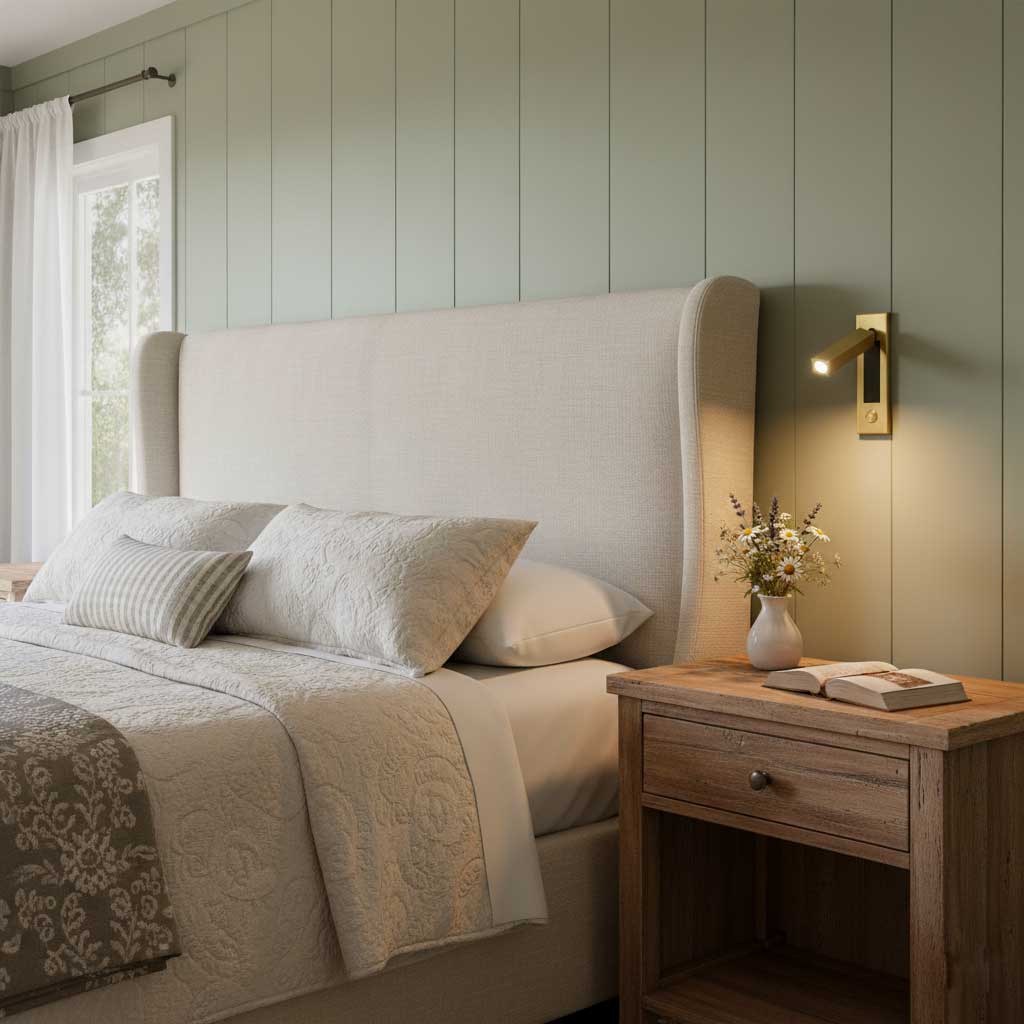 Embedded Bedside Reading Spotlight Wall Light With Adjustable Head