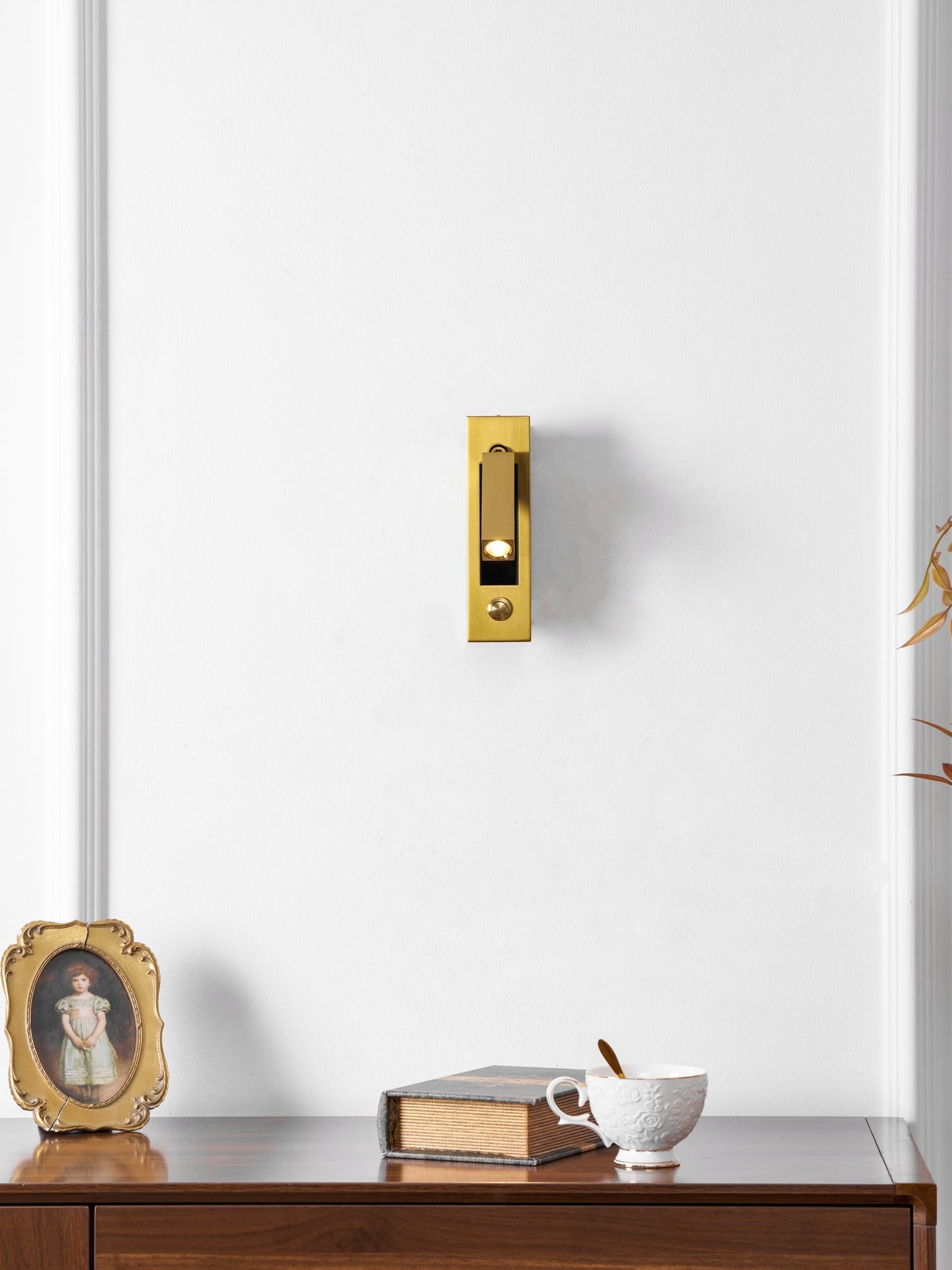 Embedded Bedside Reading Spotlight Wall Light With Adjustable Head