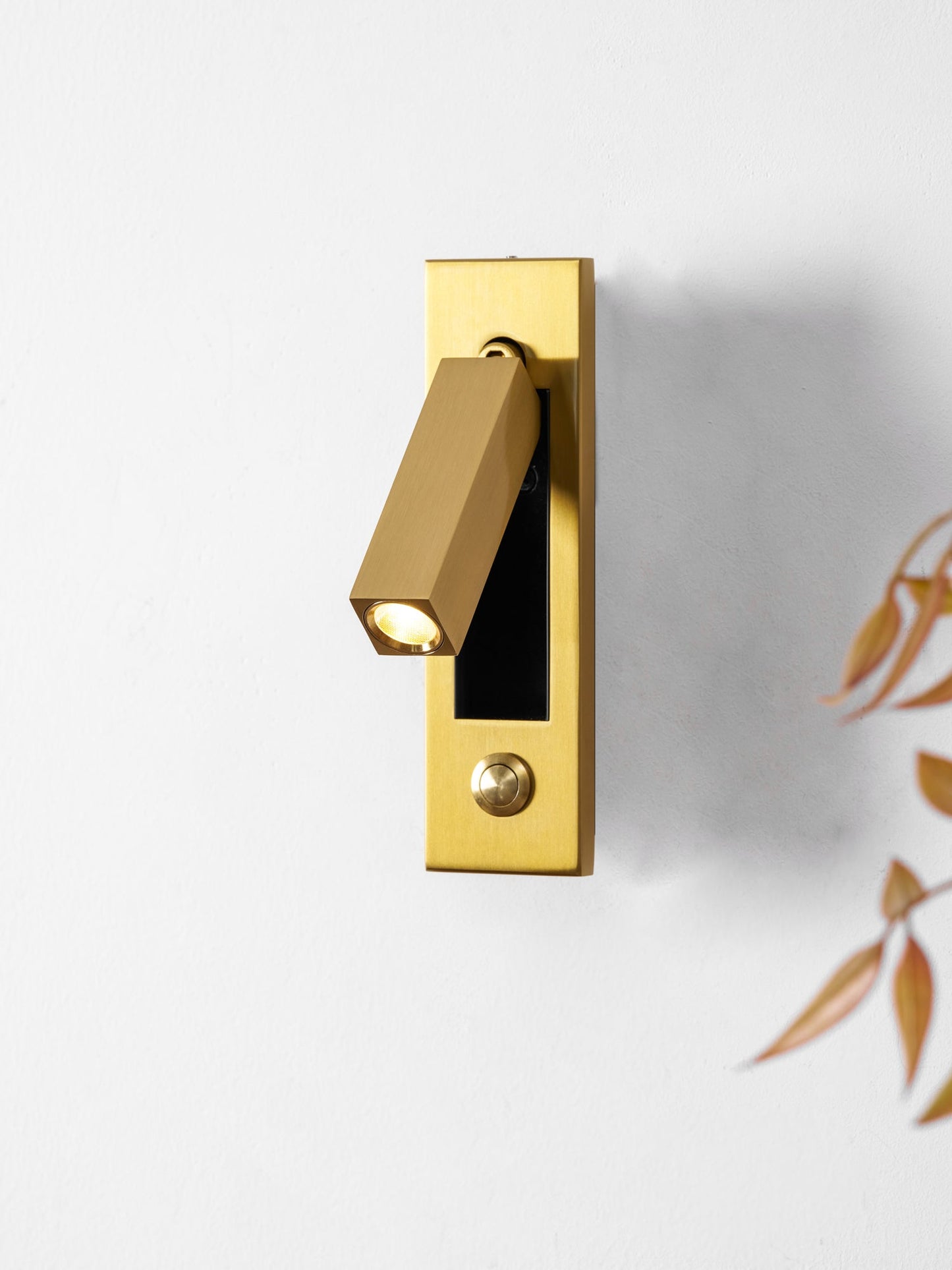 Embedded Bedside Reading Spotlight Wall Light With Adjustable Head
