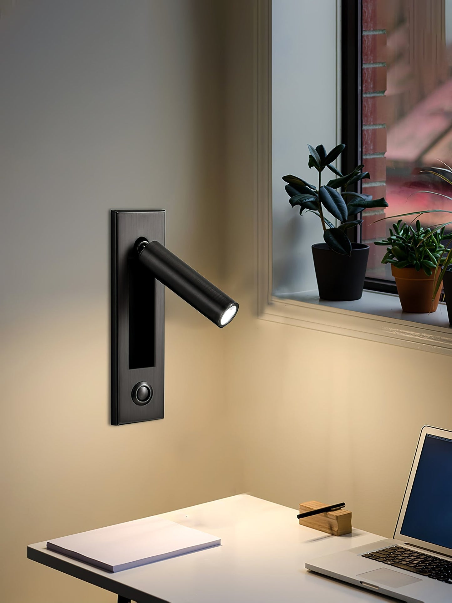 Embedded Bedside Reading Spotlight Wall Light With Adjustable Head