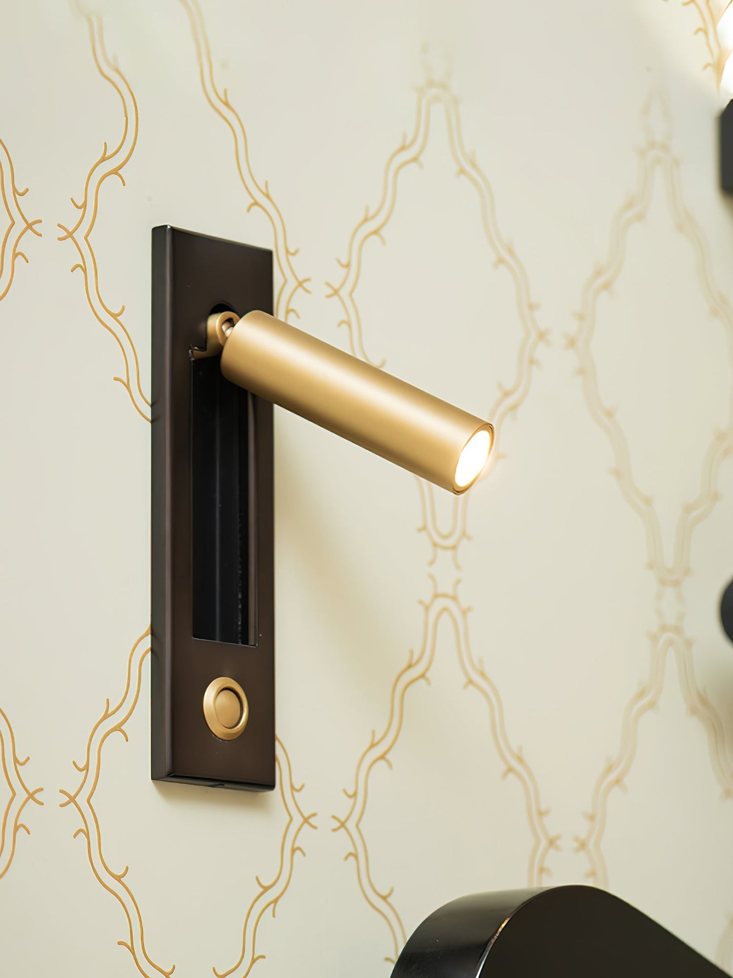 Embedded Bedside Reading Spotlight Wall Light With Adjustable Head