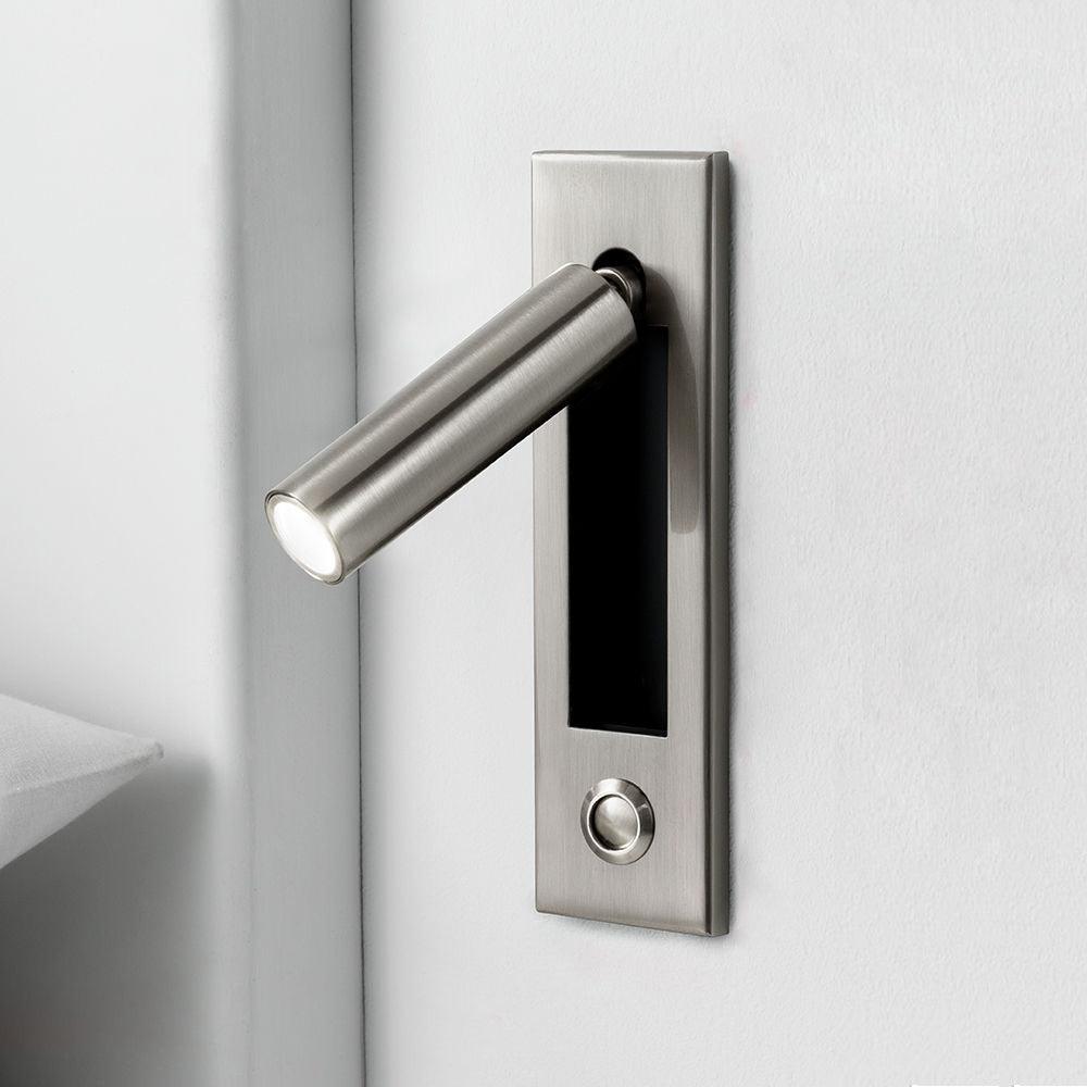 Embedded Bedside Reading Spotlight Wall Light With Adjustable Head