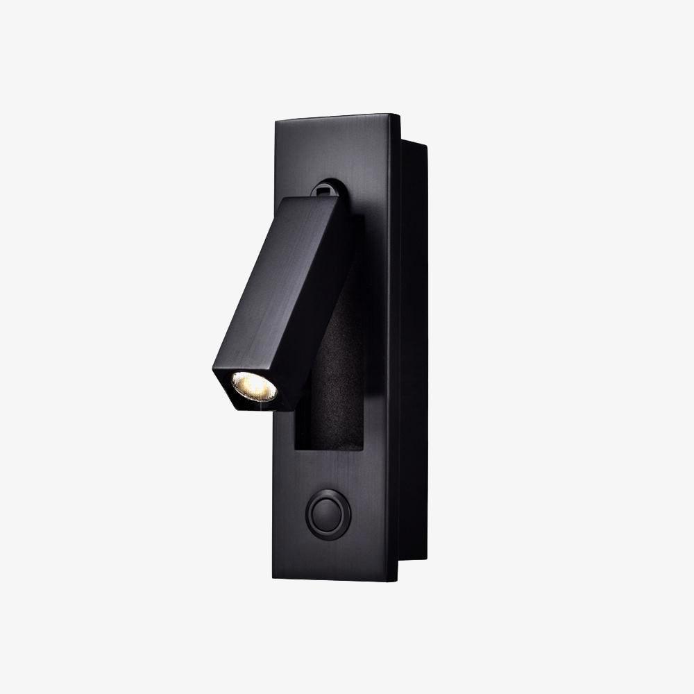 Embedded Bedside Reading Spotlight Wall Light With Adjustable Head