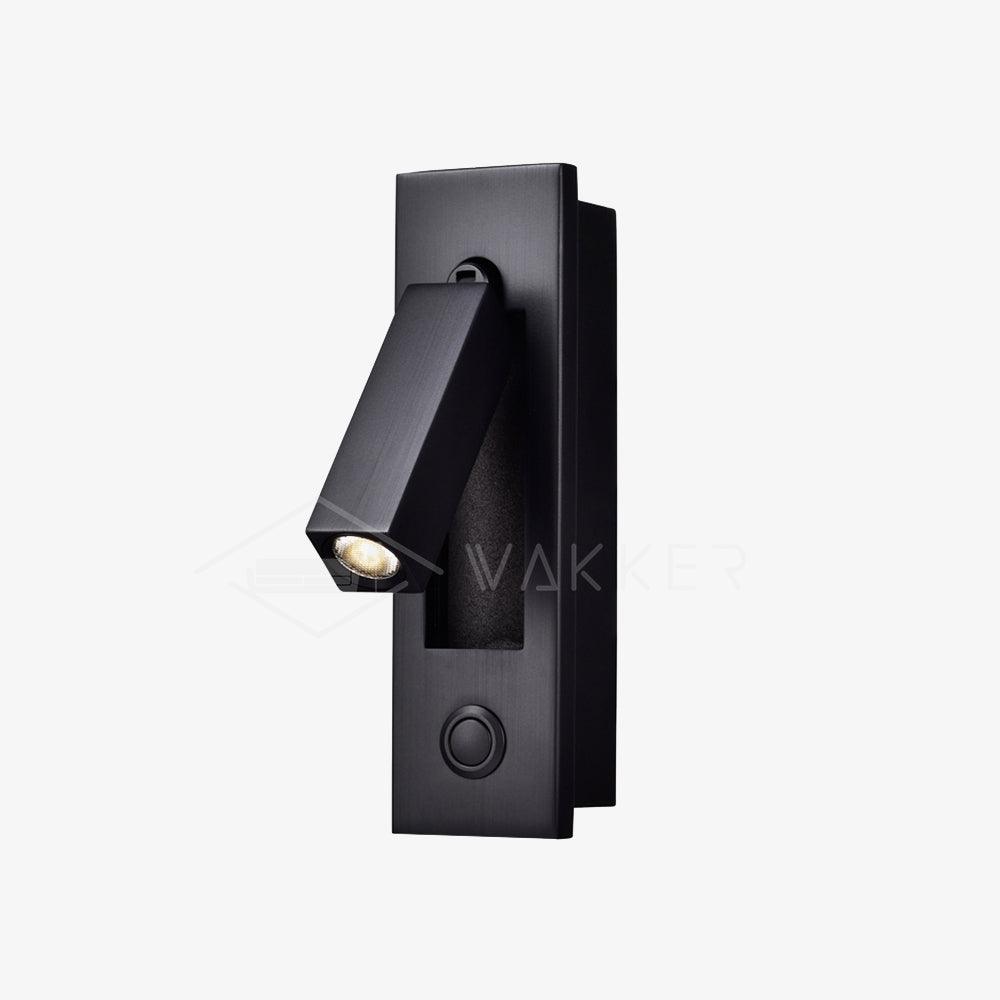 Embedded Bedside Reading Spotlight Wall Light With Adjustable Head