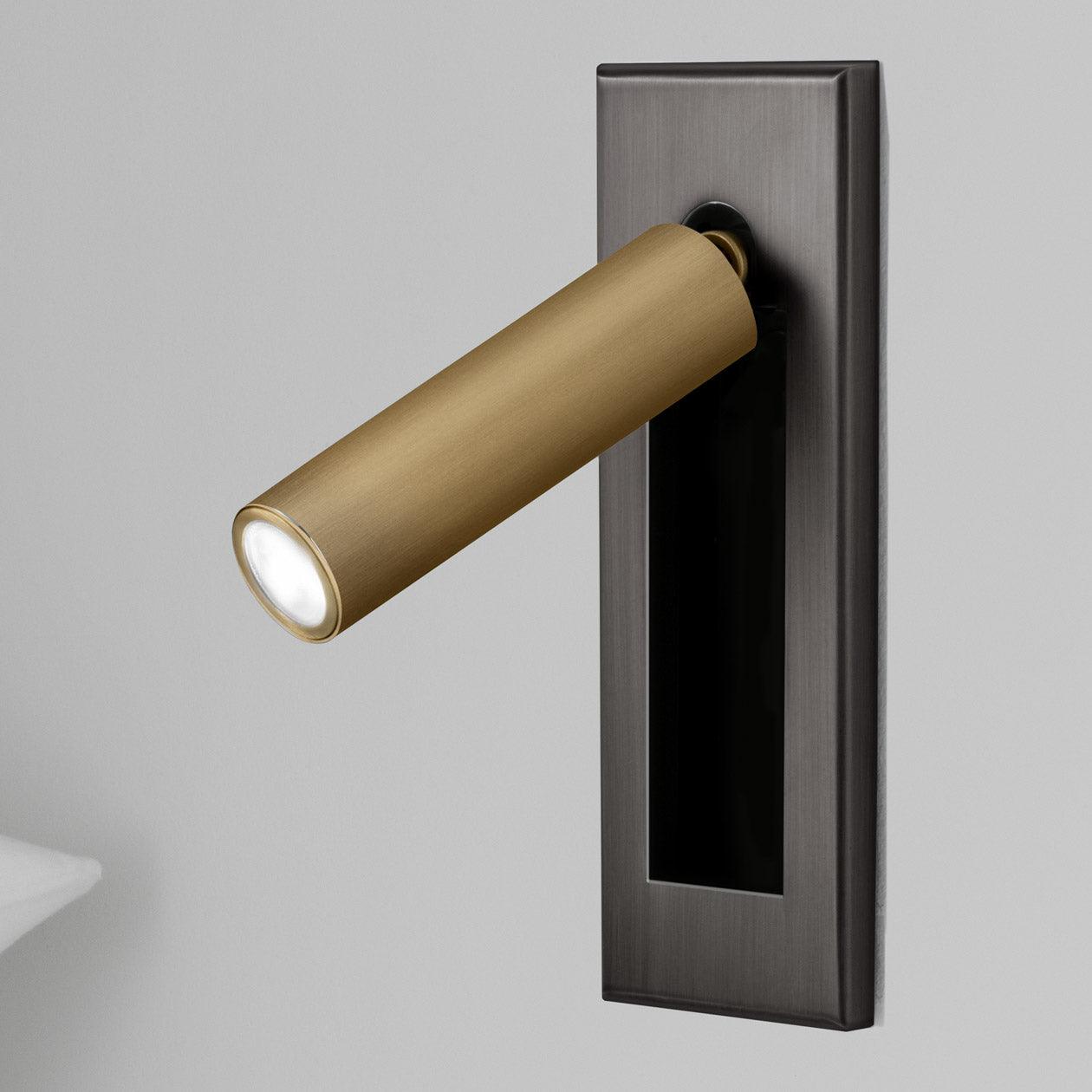 Embedded Bedside Reading Spotlight Wall Light With Adjustable Head