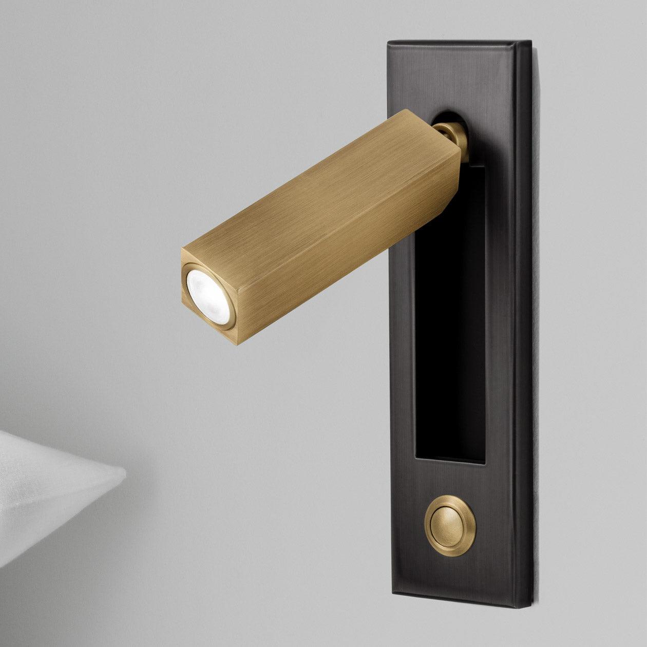Embedded Bedside Reading Spotlight Wall Light With Adjustable Head