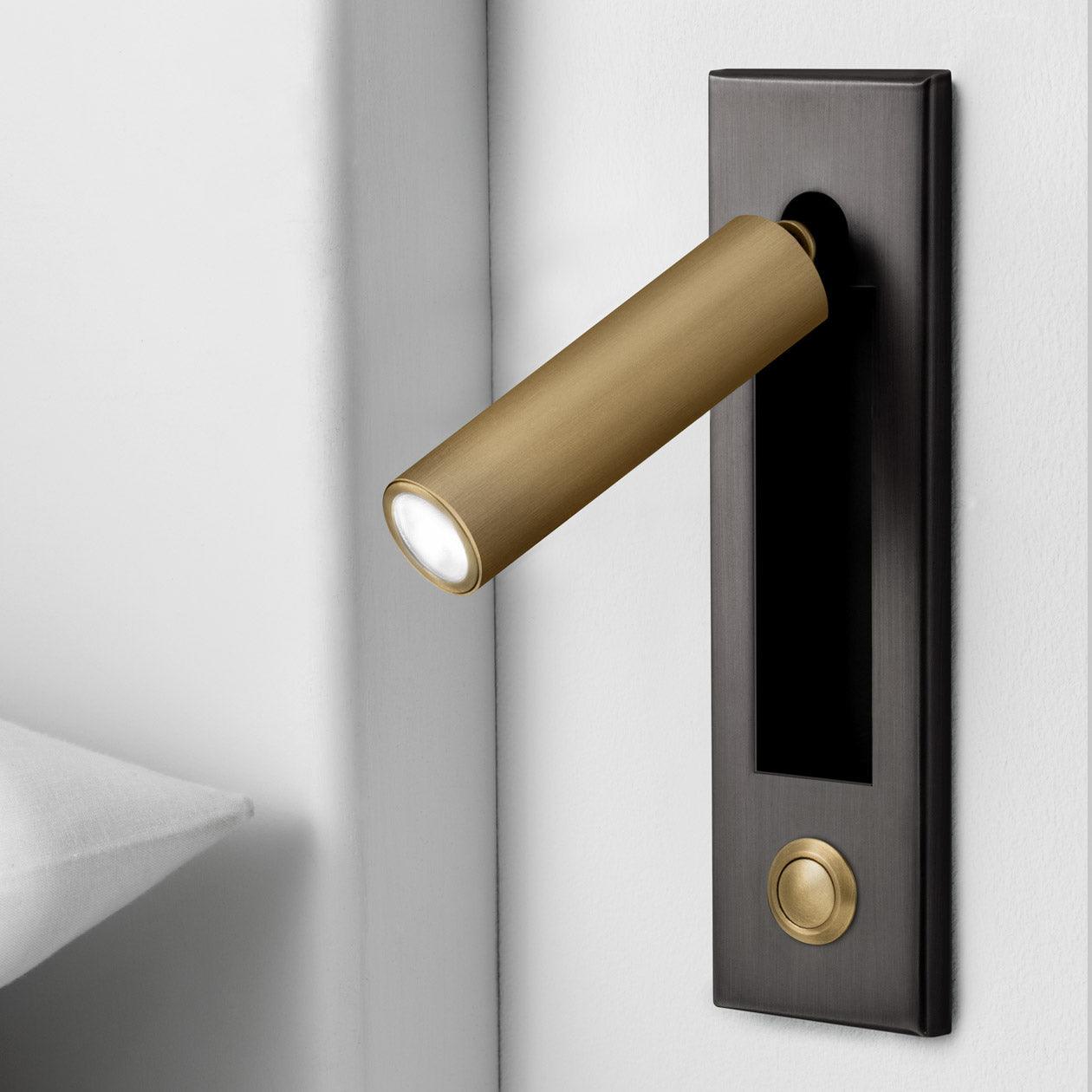 Embedded Bedside Reading Spotlight Wall Light With Adjustable Head