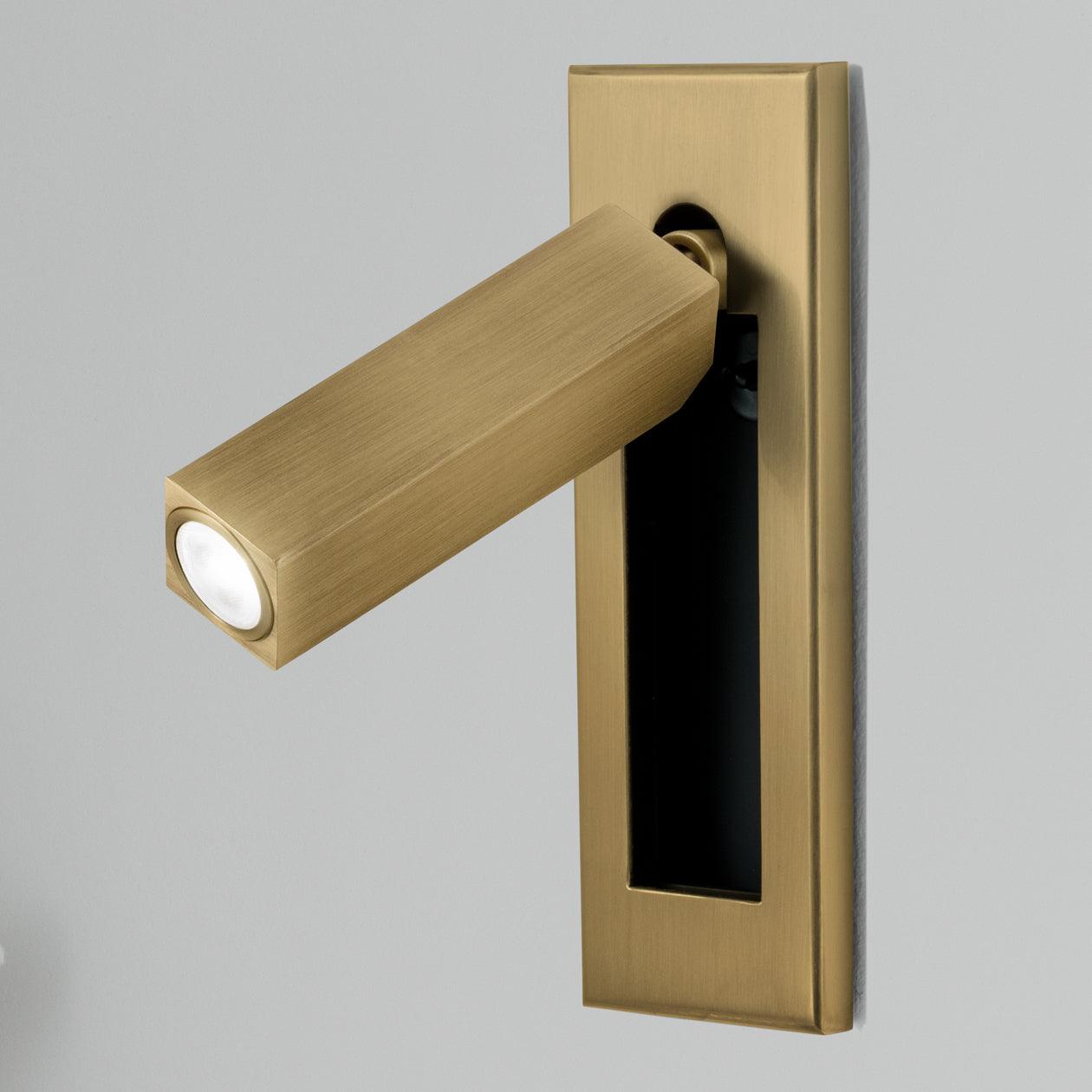 Embedded Bedside Reading Spotlight Wall Light With Adjustable Head