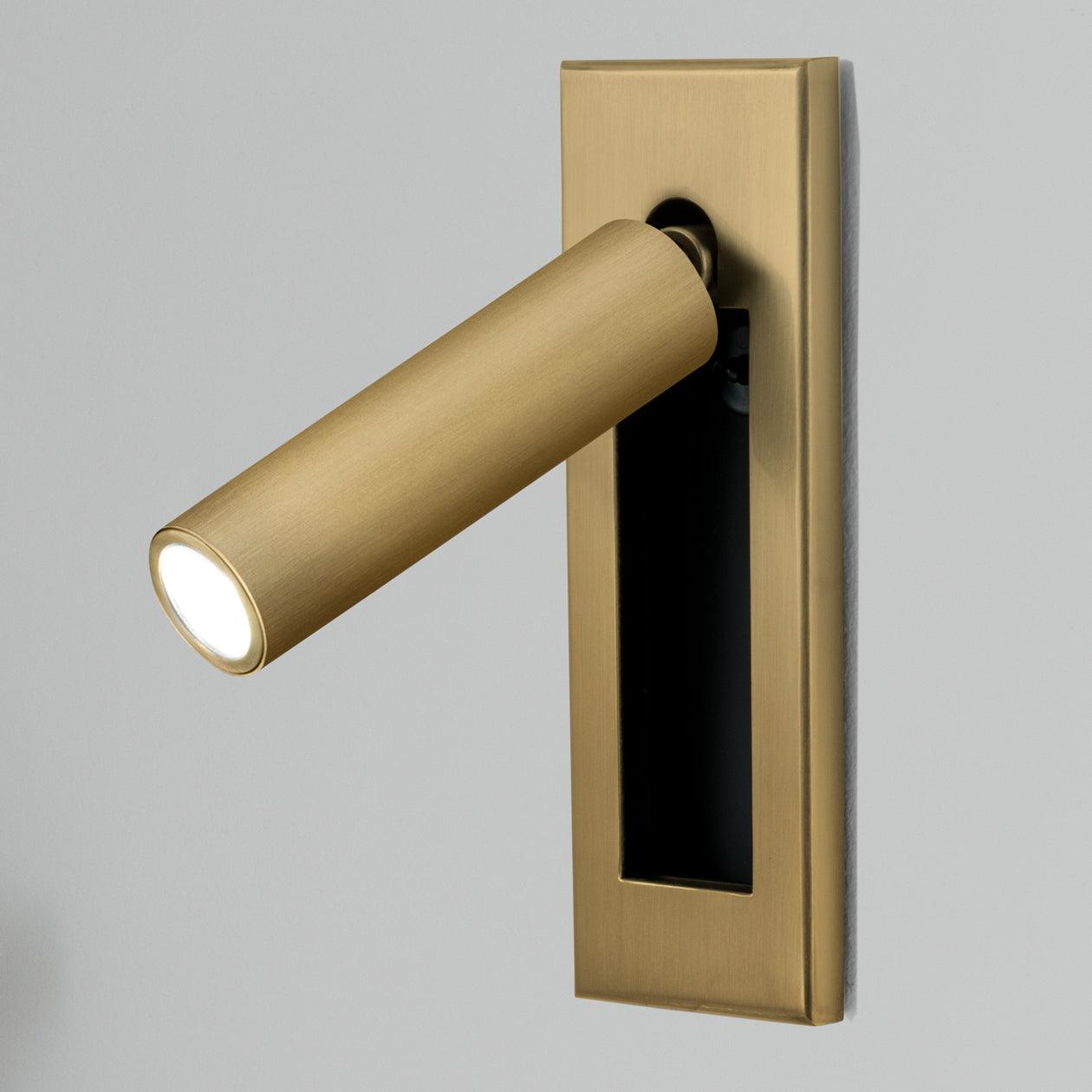 Embedded Bedside Reading Spotlight Wall Light With Adjustable Head