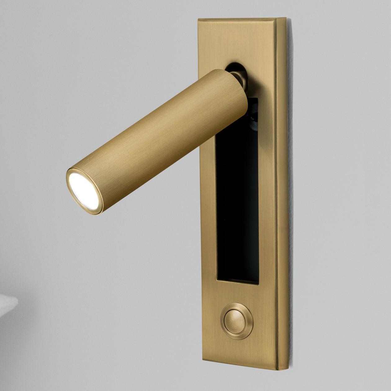 Embedded Bedside Reading Spotlight Wall Light With Adjustable Head