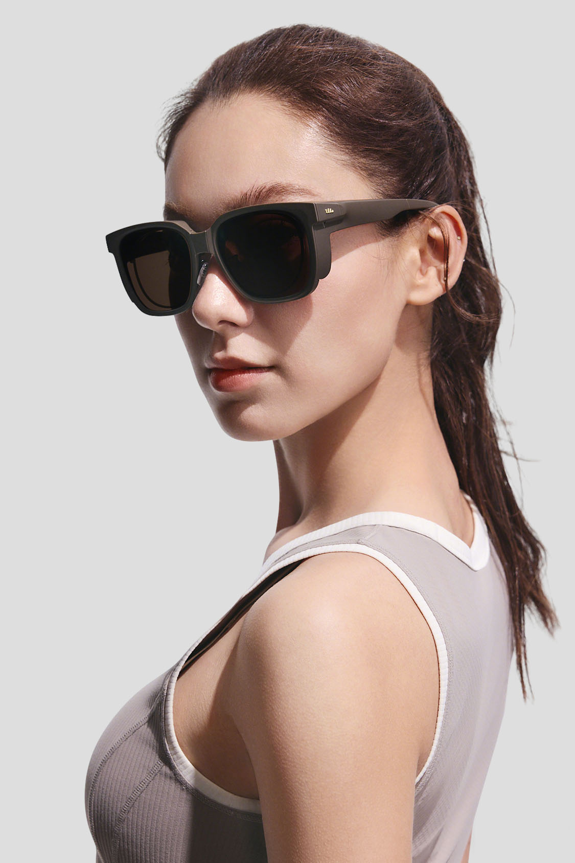 Square Frame Prescription Fit-Over Sunglasses UV 400 FD001