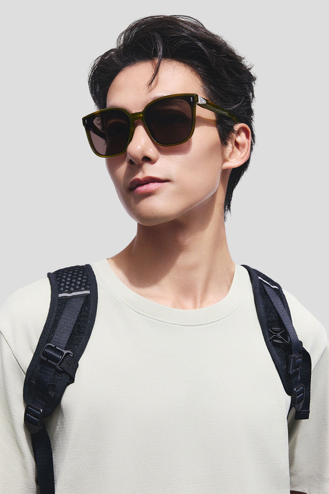 Oversized Square-Round Frame Sunglasses UV 400 FD025