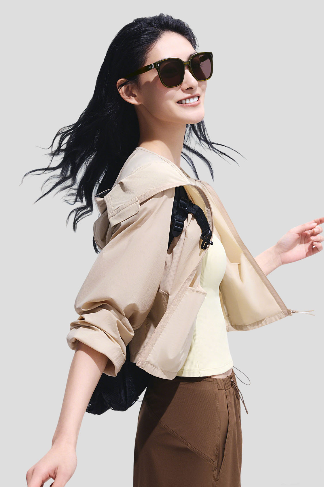 Oversized Square-Round Frame Sunglasses UV 400 FD025