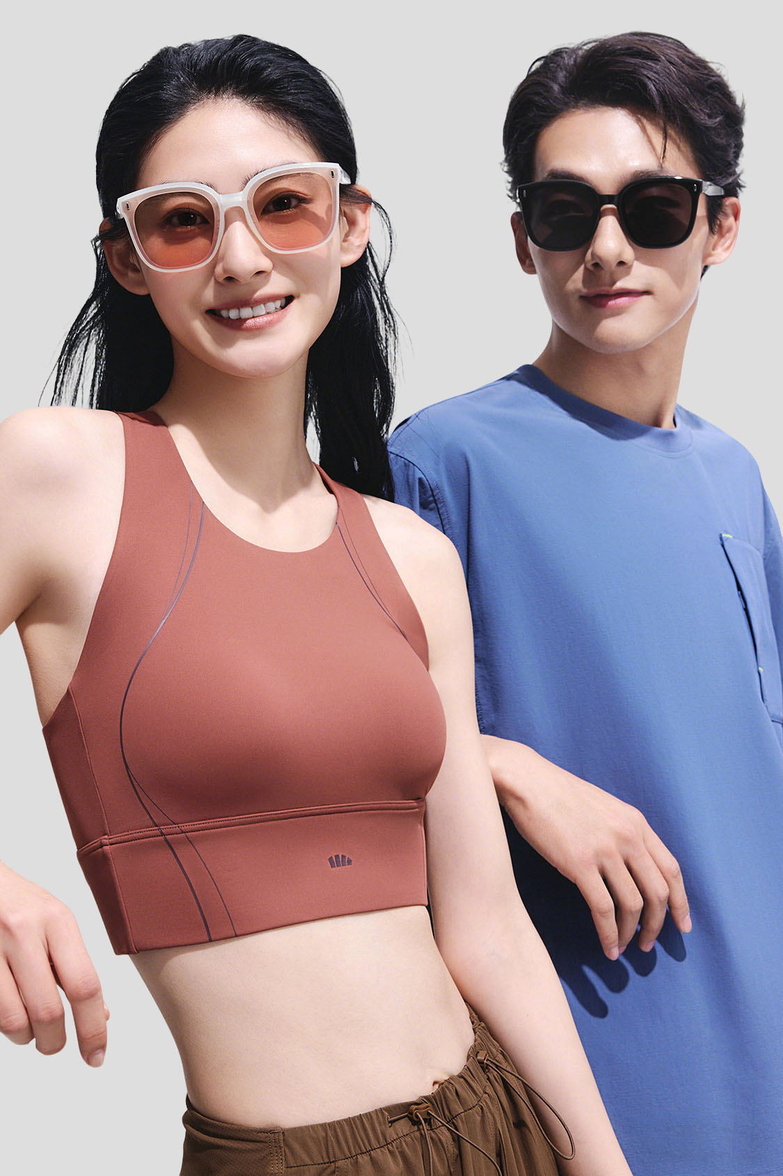 Oversized Square-Round Frame Sunglasses UV 400 FD025