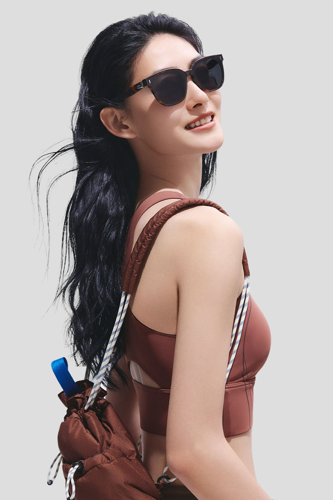 Square-Round Frame Sunglasses UV 400 FD026
