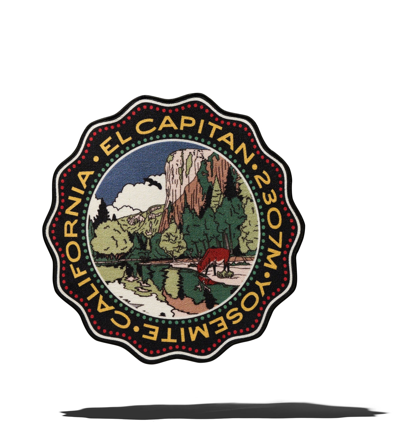 SEAL-SHAPED MOUNTAIN RUG: EL CAPITAN