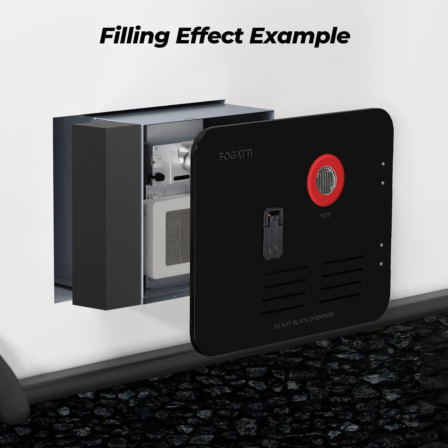 FOGATTI RV Water Heater Installation Filling Block (Single-pack), Compatible with 15 x 18 inches RV Water Heater Door