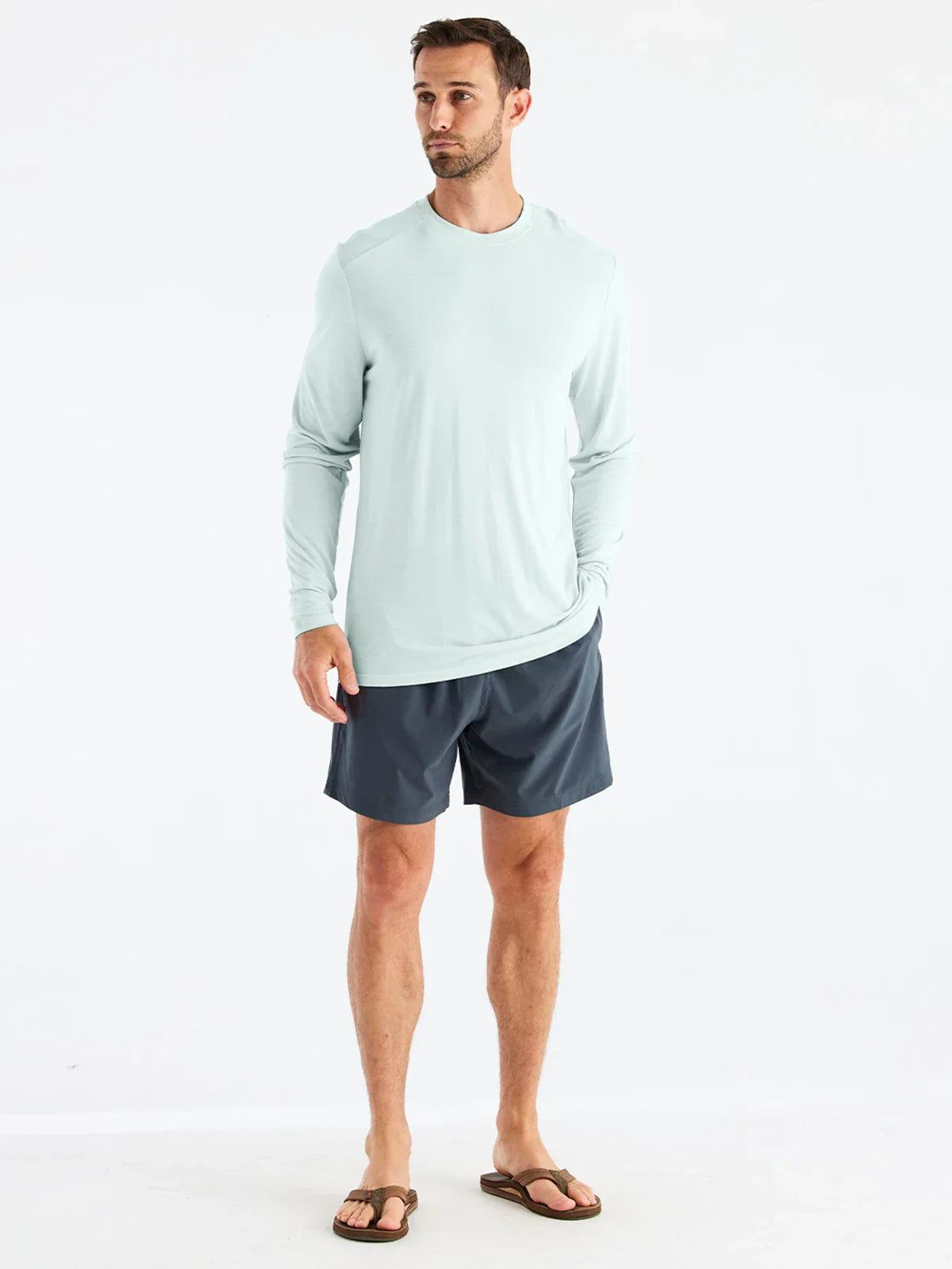 Men's Bamboo Lightweight Long Sleeve - Glacier