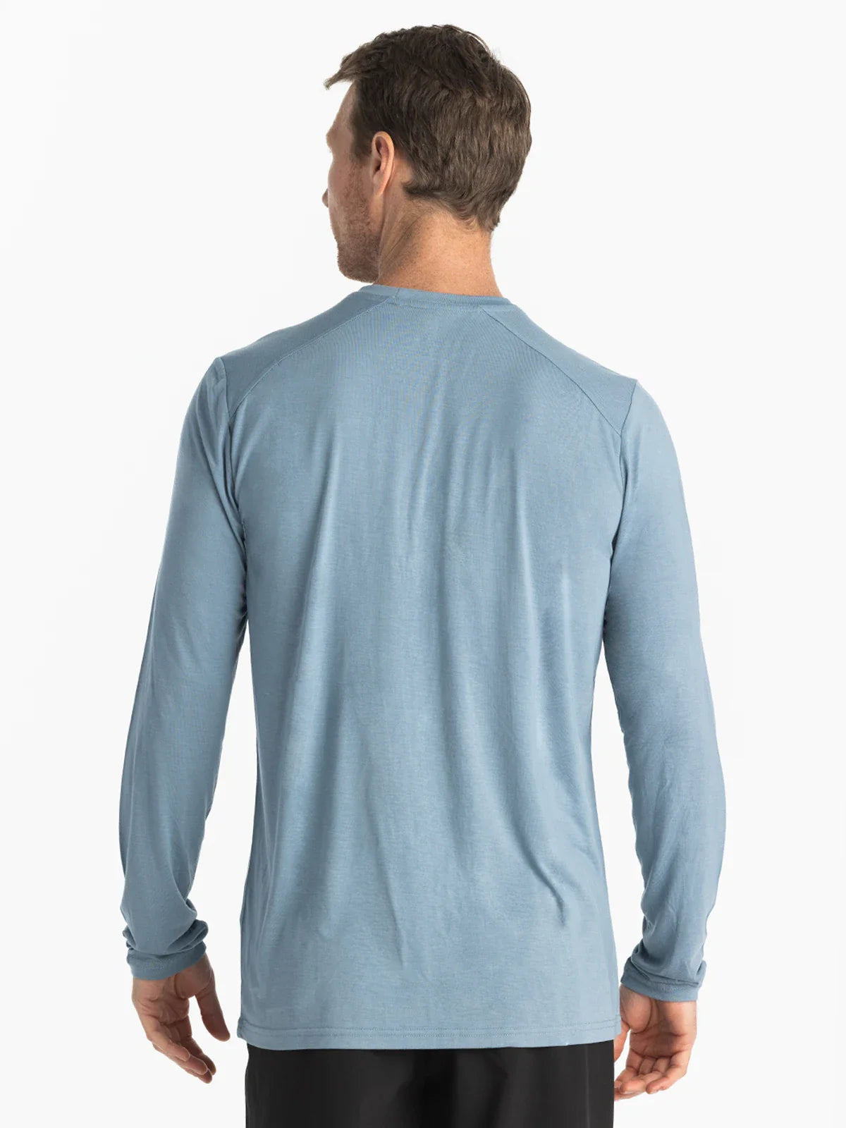 Men's Bamboo Lightweight Long Sleeve - Blue Fog