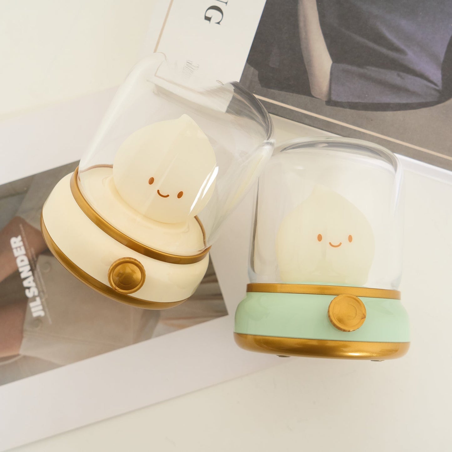 Flame-Effect LED Bedside Table Lamp With Soft Ambient Glow