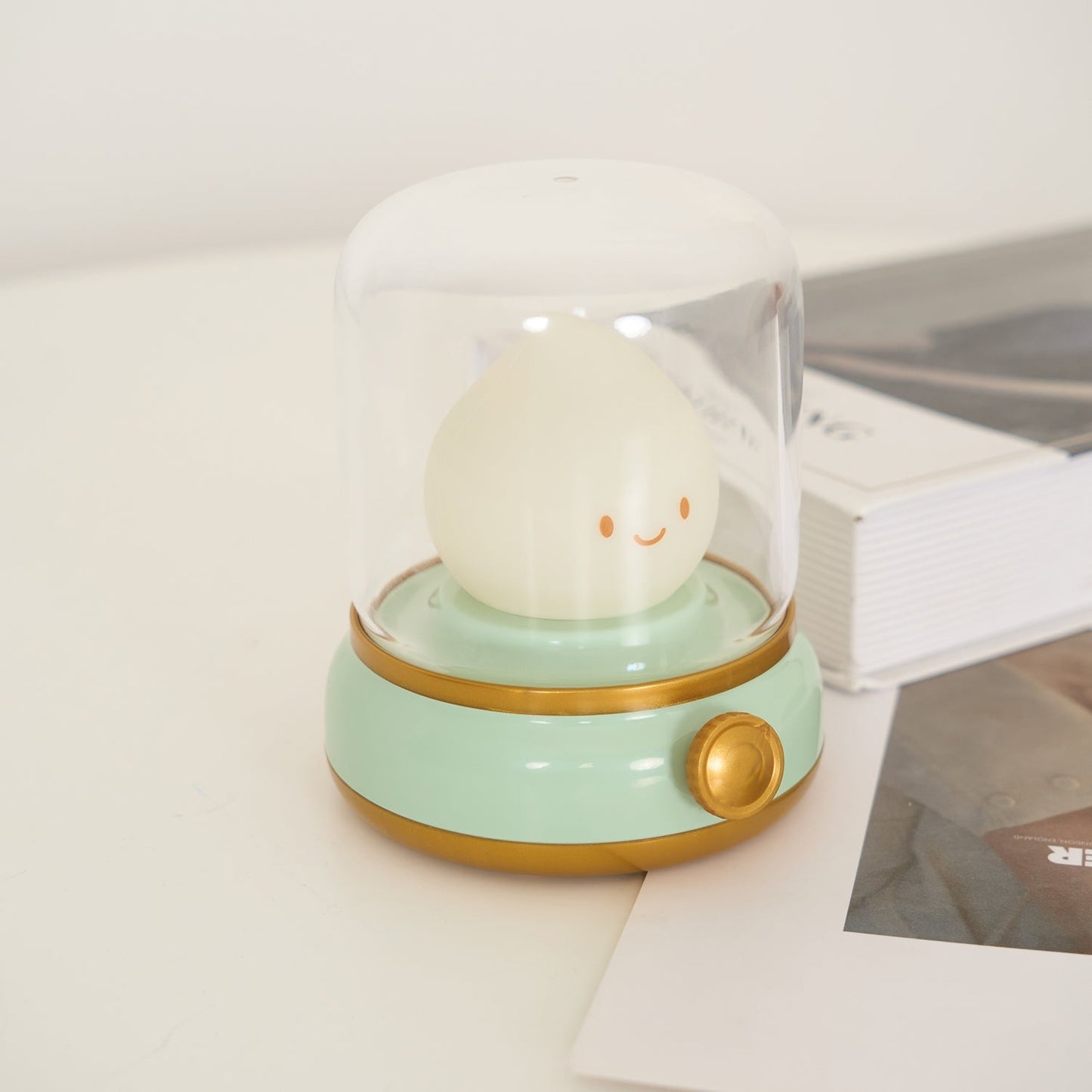 Flame-Effect LED Bedside Table Lamp With Soft Ambient Glow