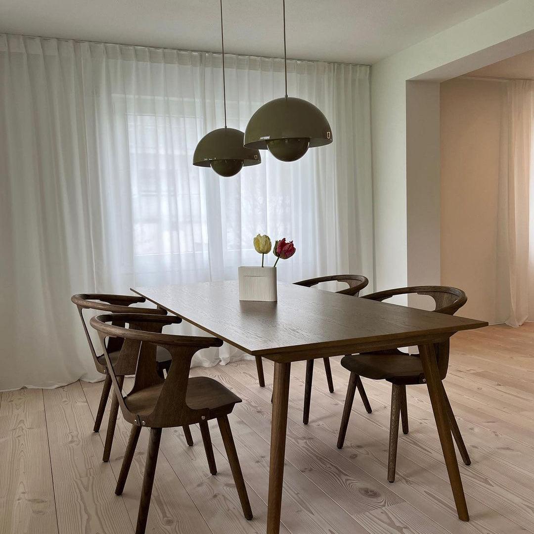 Dome Shade Pendant Light With Floating Globe Diffuser